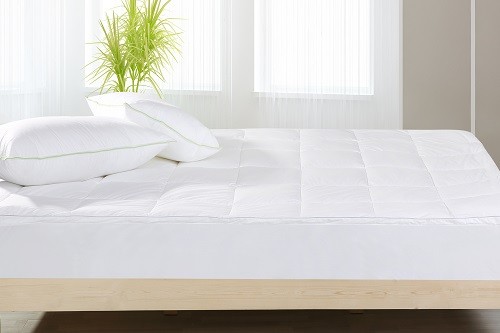 Luxury Cotton Cover Mattress Topper With Polyester Filling