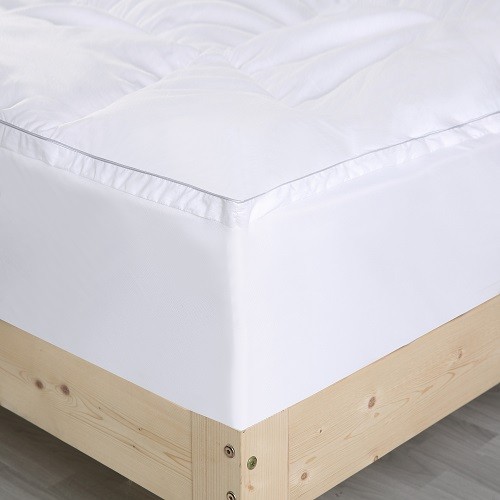Luxury Cotton Cover Mattress Topper With Polyester Filling