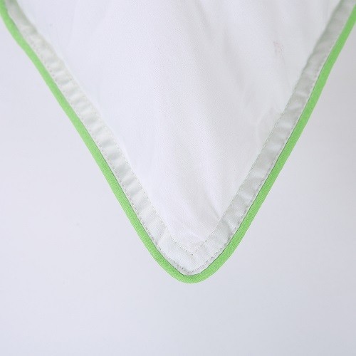 Luxury Green First Cotton Cover Pillow With Polyester Filling (anti-bacterail and natural)