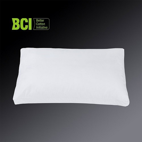 Premium Cotton Cover Pillow With Polyester Filling And Gusset