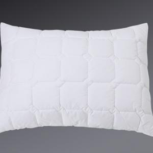 Quilted Cotton Cover Pillow With Polyester Filling