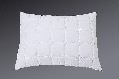 Quilted Cotton Cover Pillow With Polyester Filling