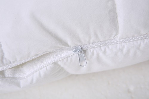 Quilted Cotton Cover Pillow With Polyester Filling