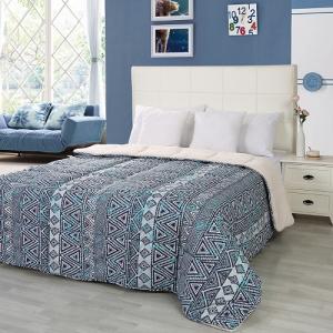 Wholesale Print Microfibre Sherpa Blanket Comforter